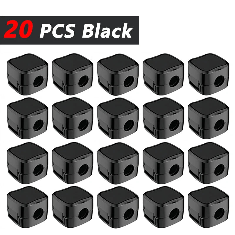 Non-magnétique, robuste  Attaches-câbles réglables pour organiser les cordons |   Organisateur adhésif sous le bureau pour la maison, le bureau, la voiture, le mur, le bureau de travail