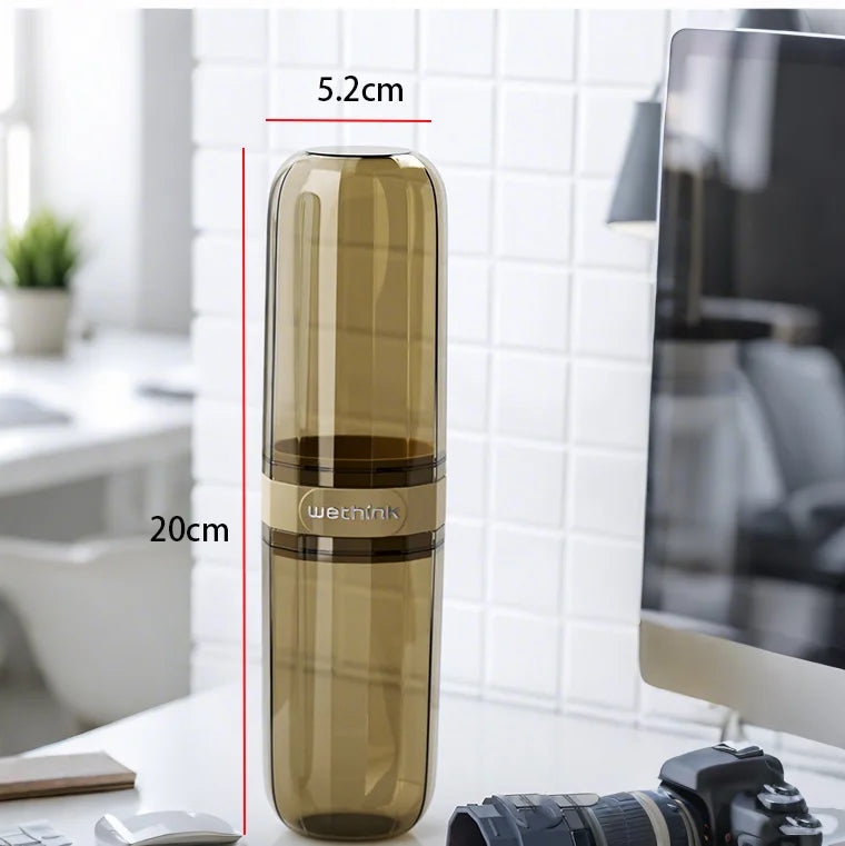 Boîte de Rangement pour Brosse à Dents de Voyage – Étui de Protection Réutilisable – PP+PS