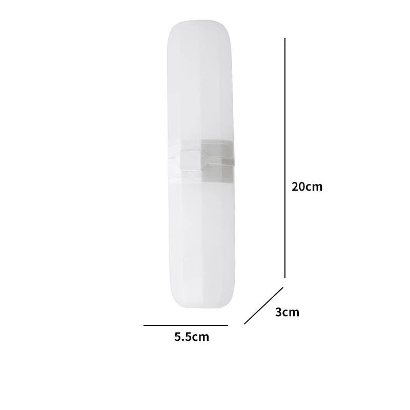 Boîte de Rangement pour Brosse à Dents de Voyage – Étui de Protection Réutilisable – PP+PS