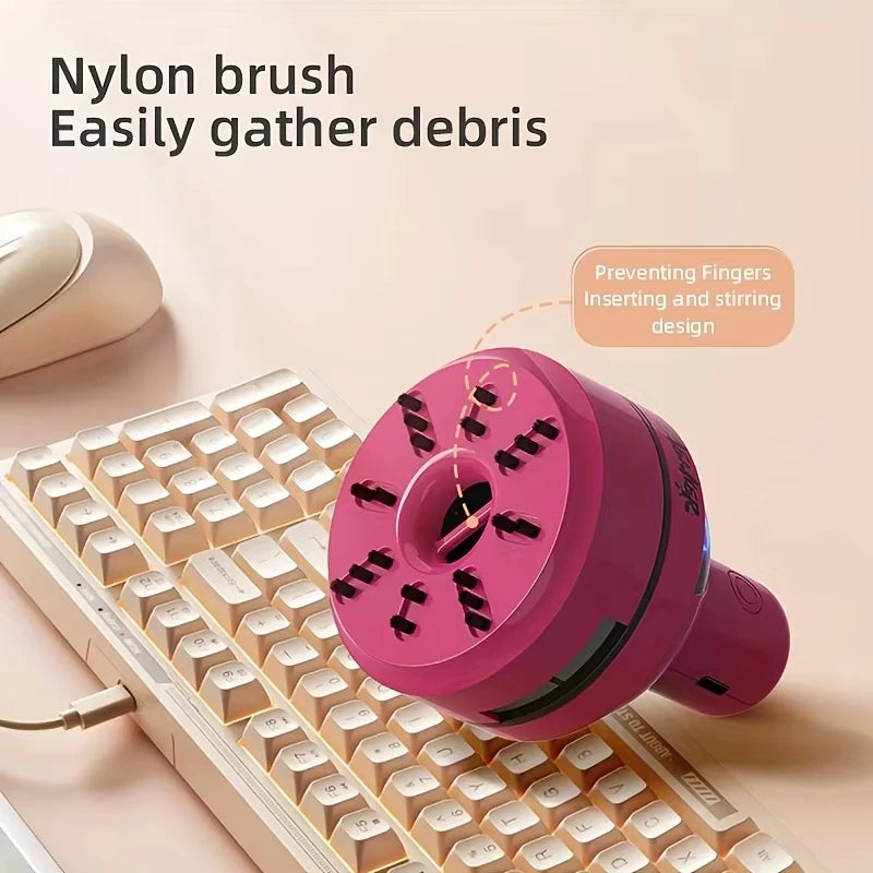 Mini aspirateur de bureau Portable, Rechargeable par Usb, 3 vitesses, collecteur de poussière pour ordinateur, pour le nettoyage des claviers du bureau et de la maison