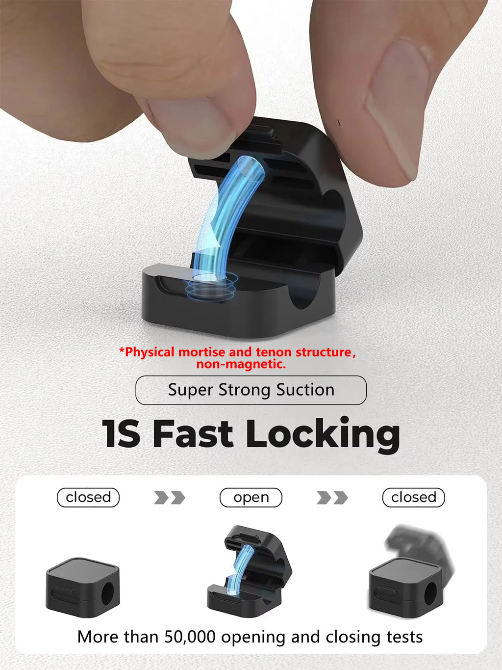 Non-magnétique, robuste  Attaches-câbles réglables pour organiser les cordons |   Organisateur adhésif sous le bureau pour la maison, le bureau, la voiture, le mur, le bureau de travail