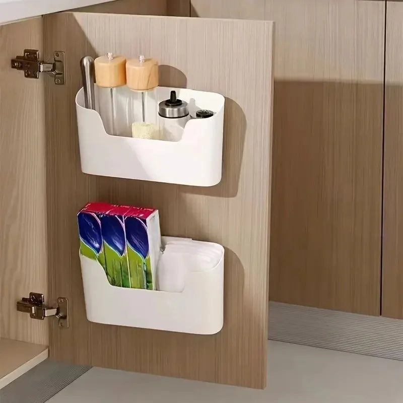 Organisateurs de séparateurs de tiroirs, montage facile pour mur et tiroirs. Multi-usage avec fenêtre de vue pour cuisine, salle de bain et plus.