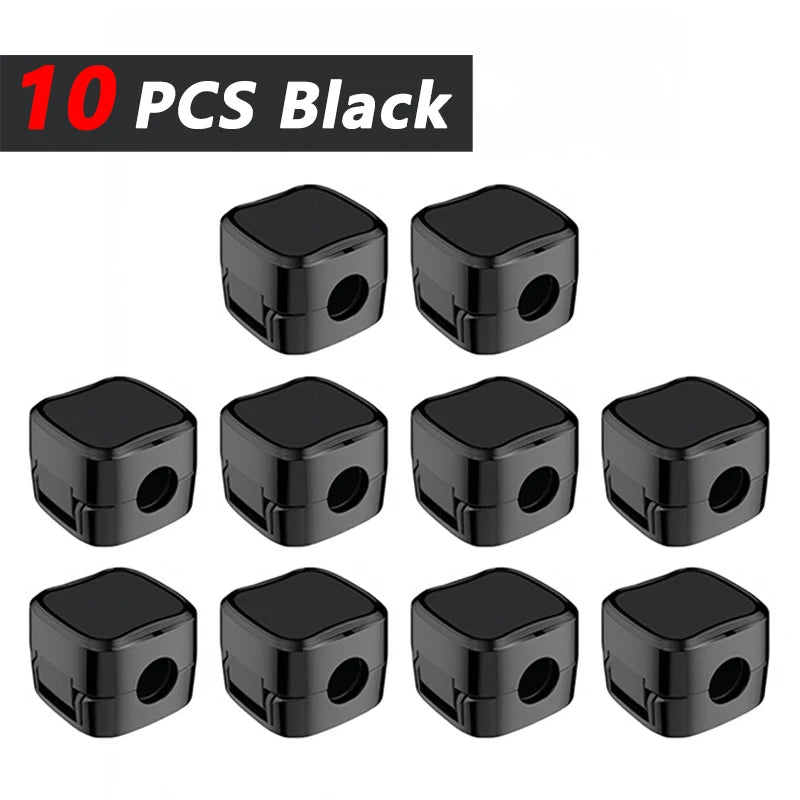 Non-magnétique, robuste  Attaches-câbles réglables pour organiser les cordons |   Organisateur adhésif sous le bureau pour la maison, le bureau, la voiture, le mur, le bureau de travail