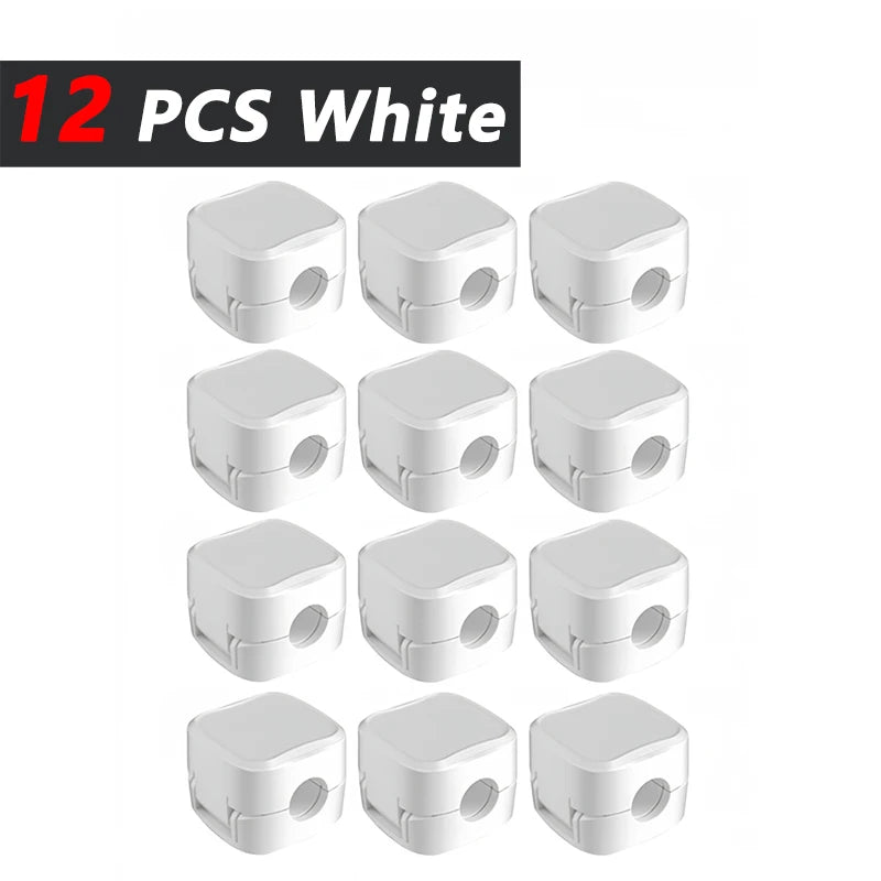 Non-magnétique, robuste  Attaches-câbles réglables pour organiser les cordons |   Organisateur adhésif sous le bureau pour la maison, le bureau, la voiture, le mur, le bureau de travail