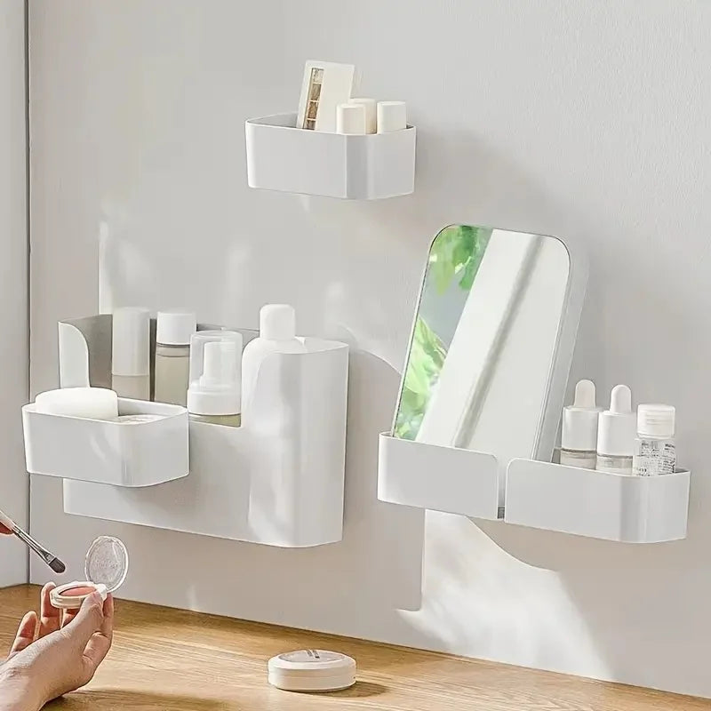 Organisateurs de séparateurs de tiroirs, montage facile pour mur et tiroirs. Multi-usage avec fenêtre de vue pour cuisine, salle de bain et plus.