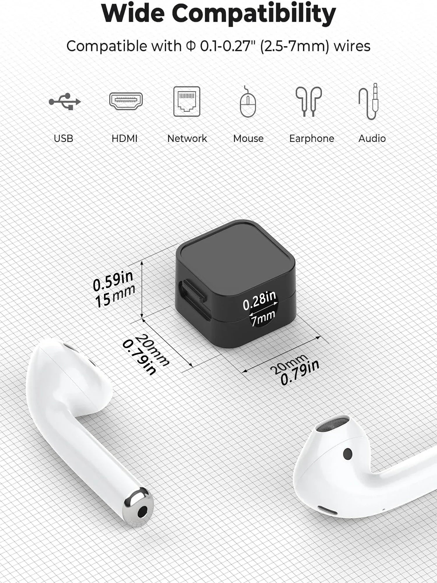 Non-magnétique, robuste  Attaches-câbles réglables pour organiser les cordons |   Organisateur adhésif sous le bureau pour la maison, le bureau, la voiture, le mur, le bureau de travail